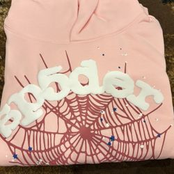 Spider Hoodie Pink Size Small 