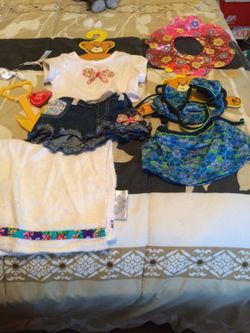 Build a bear swimming and shorts set
