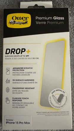 OtterBox Premium Glass Screen Protector Iphone 15 Pro Max