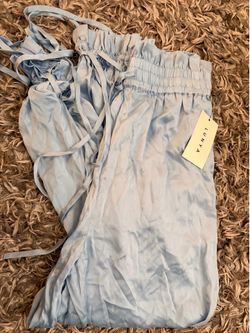Lunya Light Blue Satin Pants with Tags