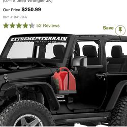 Jerry Can Mount Drivers Side Jeep Wrangler
