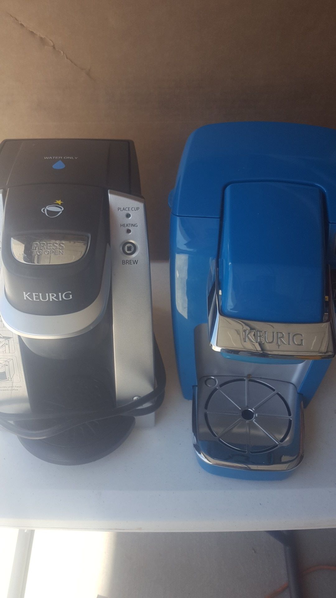 Two keurig machines for parts clean