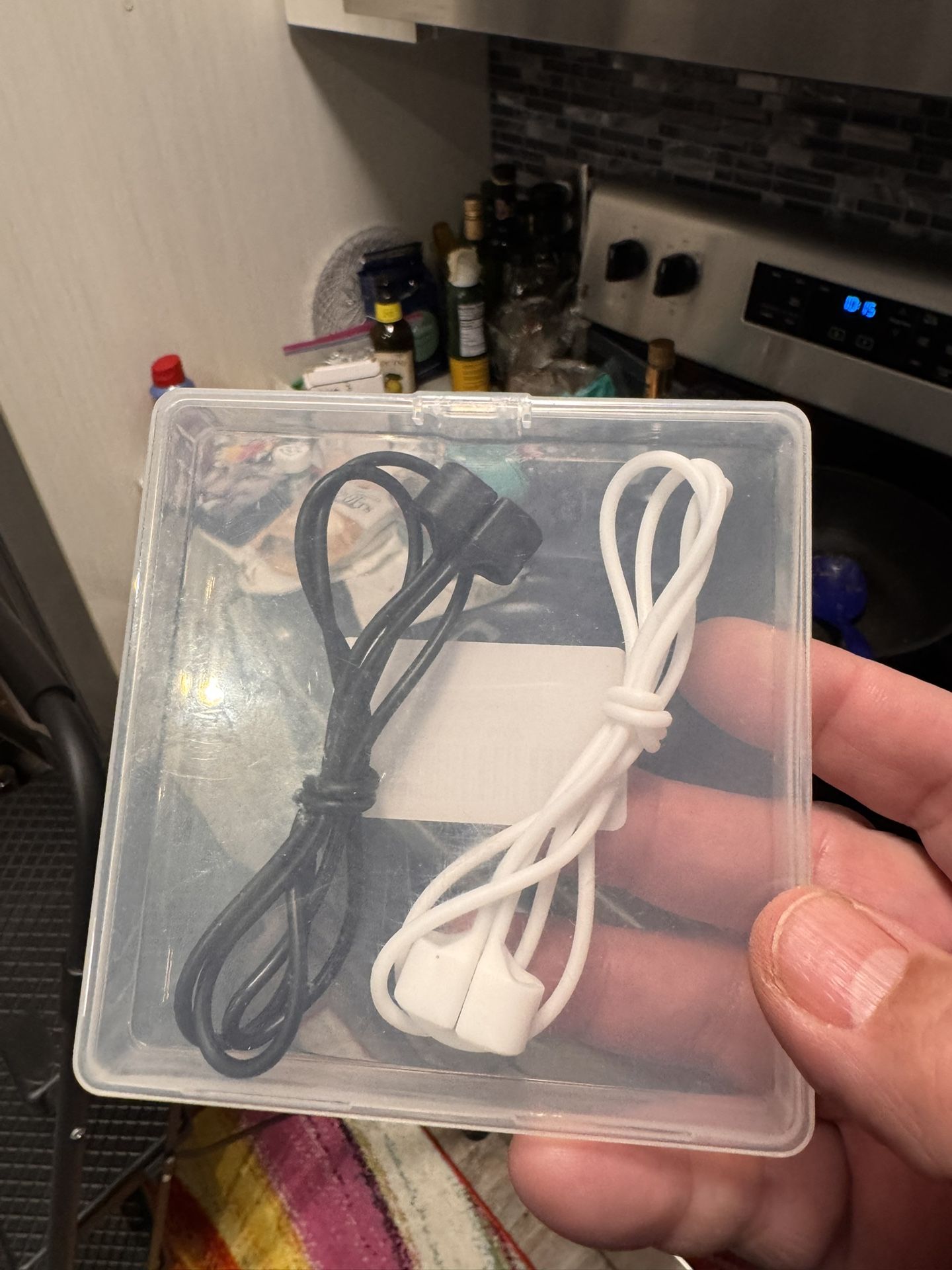 Over Neck Air Pod Holders To Avoid Them Falling White & Black Never Been Used 