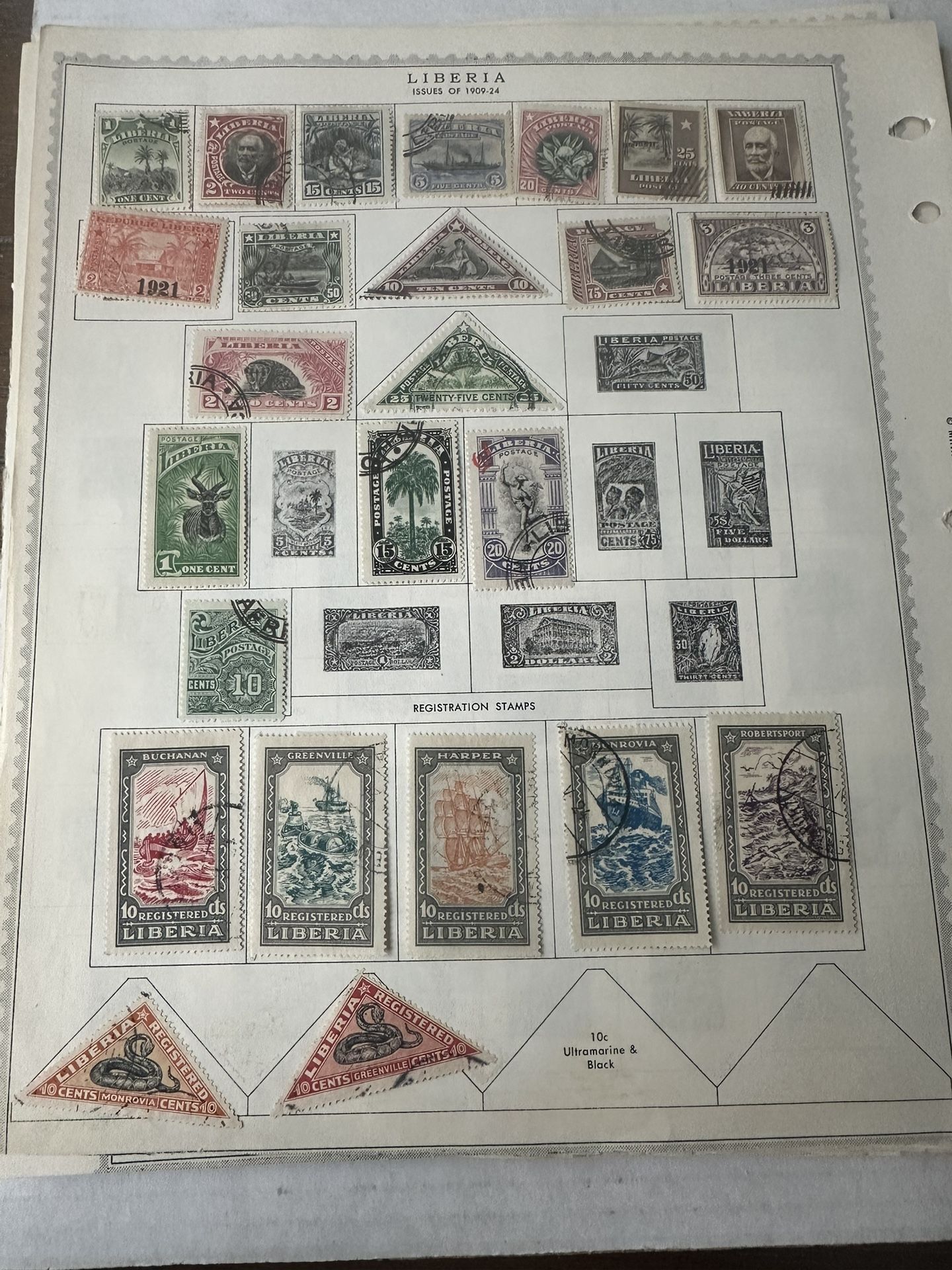 Liberia Old Stamp Group Of 80