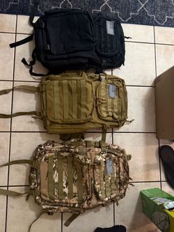 Military tactical backpacks I have 3 total 3  different colors $40 each in n Lakeland