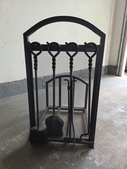 Firewood indoor storage with tools included (used)