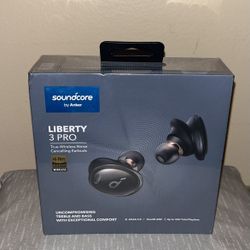 Soundcore by Anker Liberty 3 Pro Noise Cancelling Earbuds, True Wireless Earbuds with ACAA 2.0, HearID ANC, Fusion Comfort, Hi-Res Audio Wireless, 6 M