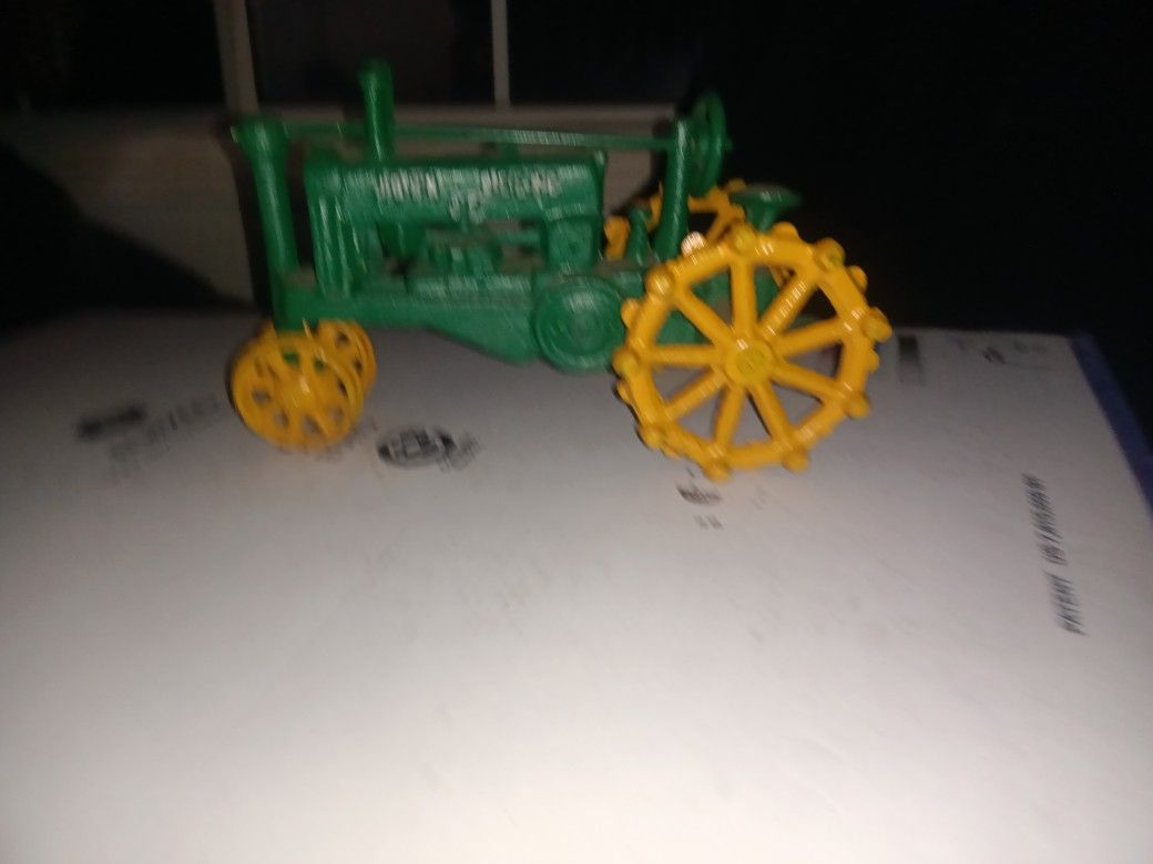 John Deere Cast Iron Toy Tractor