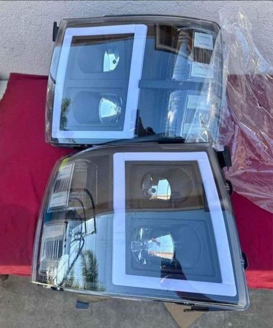 07-13 Chevy Silverado LED Headlights faros calaveras micas luces