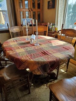 Matching Fall Tablecloths