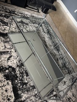 Chrome Glass Table