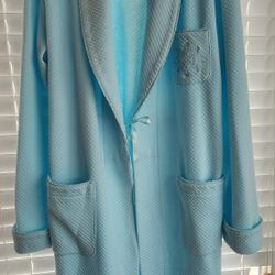 Women's Life & Style Intimates Knit Long Sleeve Robe 