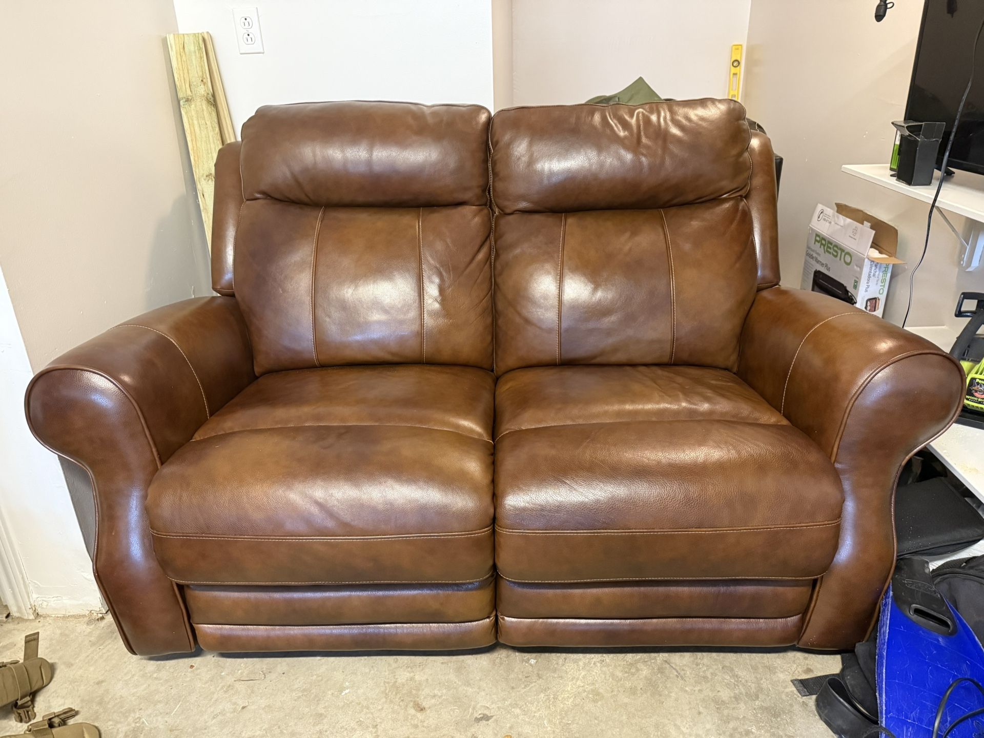 Electric Double reclining Loveseat with Adjustable Headrests