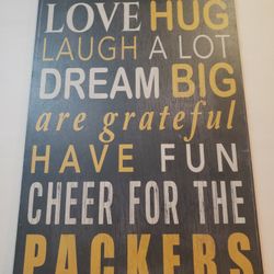 Nice Plaque With Saying..has Wall Hanger