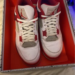 Fire Red 4s Jordan
