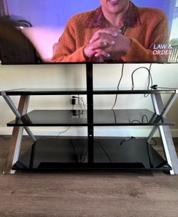 Tempered Glass TV Stand & Mount (all in one)