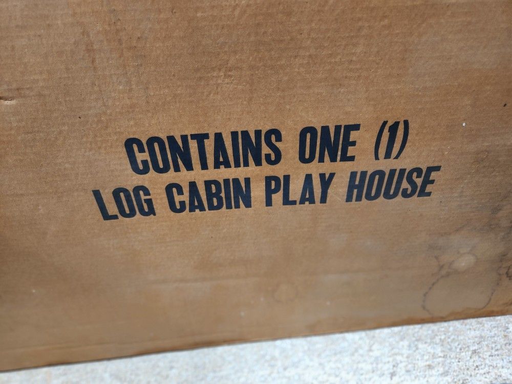VINTAGE LOG CABIN PLAYHOUSE FRO.M GENERAL FOODS CORP.