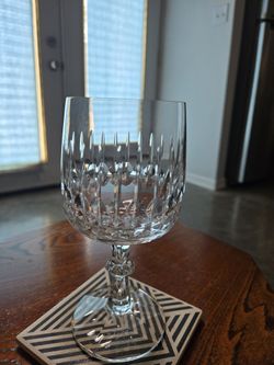 Genuine German lead crystal glass collection; vintage "Tango" pattern