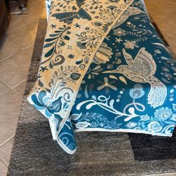 Brand New Homemade Mexican Humming Bird Quilt