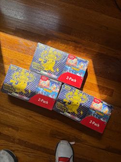 2025 Pokémon Scarlet & Violet Surging Sparks Elite Trainer Box & Booster Bundle Costco 2-Pack