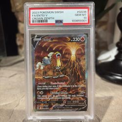 Pokemon Entei V PSA 10