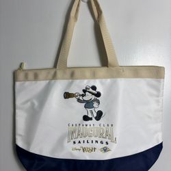 Disney Wish Castaway Club Inaugural Sailings Cruise Line Captain Mickey Tote Bag