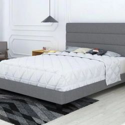 New Grey Modern Bed Frame