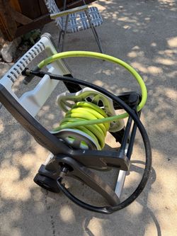 Carrete con manguera