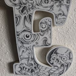 Wall Hanging Hand Drawn Art