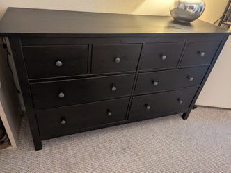 8-Drawer Dresser, black - IKEA HEMNESS (retail value: $379)