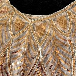 Gold Sequin Shawl 