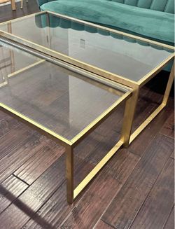 Gold Coffee Table (Set of 2)