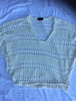 Ivory Poncho Size L