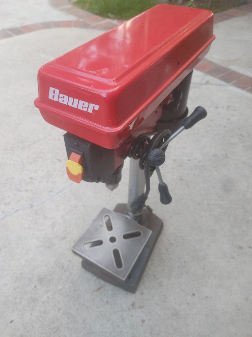 BAUER 8 inch 5-Speed Bench Drill Press with Light