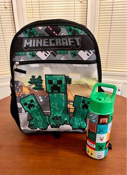 NWT Bundle Deal Minecraft Backpack/Water Bottle