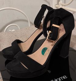 Black and Gold Color Heels
