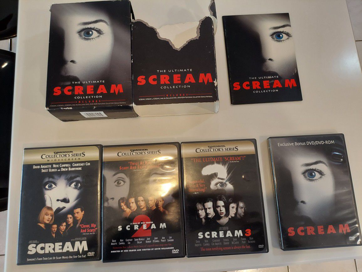 SCREAM ,THE ULTIMATE COLLECTION  ON DVD