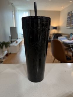 NEW STARBUCKS LIMITED EDITION ‘Black Drip’ Slime Venti Tumbler 24oz - 2024 Halloween Collection