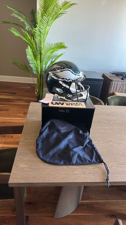 Jalen Hurts Philadelphia Eagles Autographed Riddell Super Bowl LIX Champions Logo Speed Authentic Helmet with “Super Bowl LIX MVP” Inscription