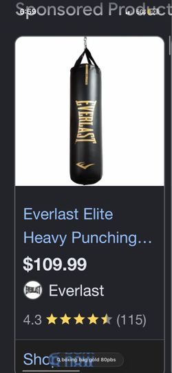 everlast boxing bag