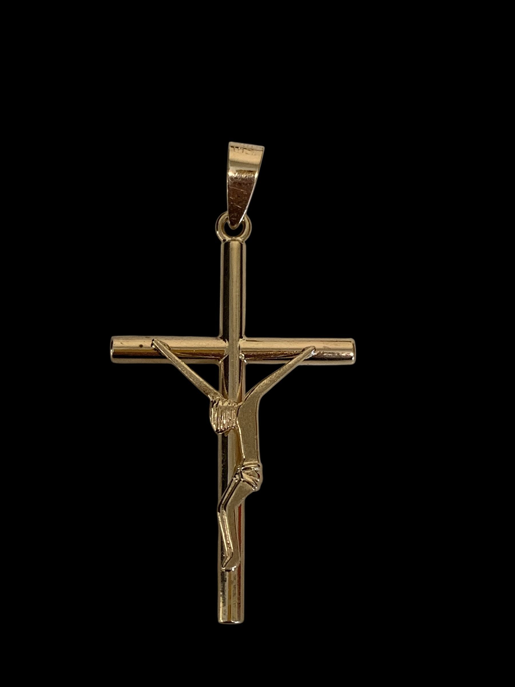 2" Gold cross pendant #31912