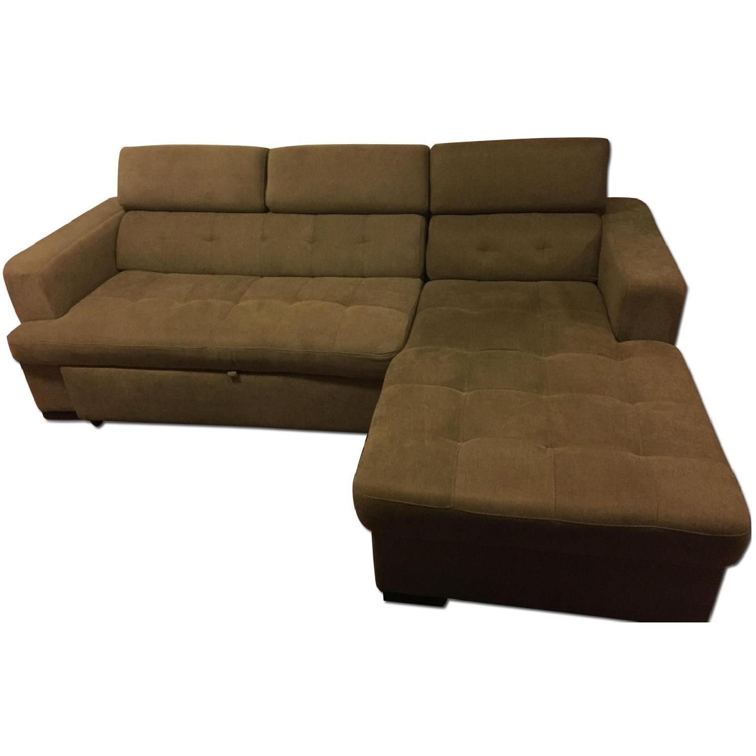 Bob's 2-Piece Sectional w/ Pull-Out Bed & Storage