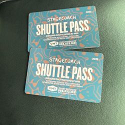 2 Stage Coach Shuttle Passes 