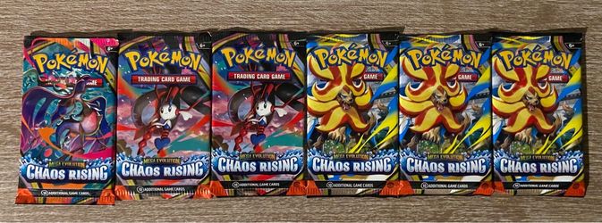 6 Sealed Chaos Rising booster packs
