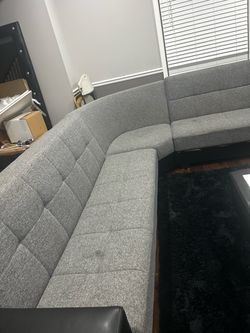 Grey sectional