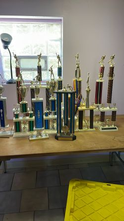 Over 40 Trophies, Perfect For Mancave Decoration,, BEST OFFER