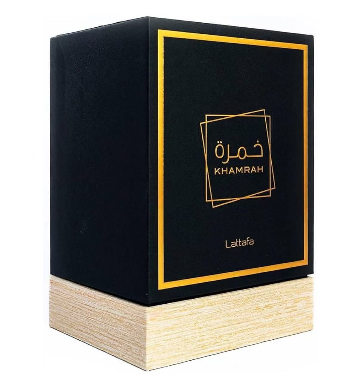 Lattafa Khamrah - Vanilla, Warm Spicy, Amber, Cinnamon - Eau de Parfum Long-Lasting Fragrance for Unisex, 3.40 Ounce / 100 ml