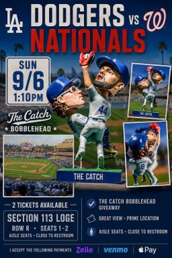 The Catch dodgers vs Nationals 9/6