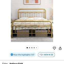 King Metal Bed Frame 