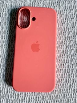 GENUINE Apple Clear Case w/ Magsafe iPhone 16 - pink salmon
